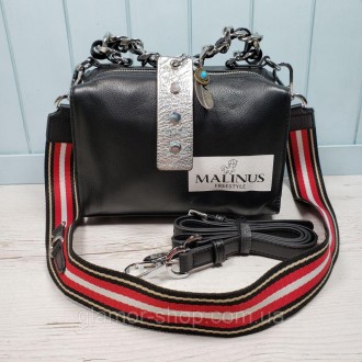 Стильная кожаная сумка Polina & Eiterou модель Malinus шикарного качества!

Вн. . фото 4