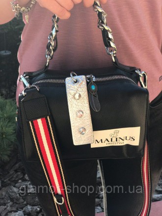 Стильная кожаная сумка Polina & Eiterou модель Malinus шикарного качества!

Вн. . фото 2