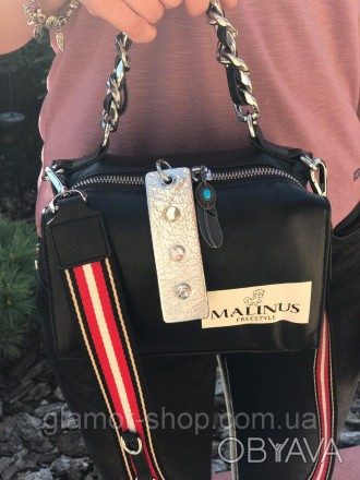 Стильная кожаная сумка Polina & Eiterou модель Malinus шикарного качества!

Вн. . фото 1