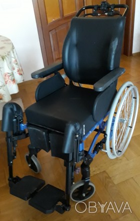 Продам коляску инвалидную OSD б/у с высокой спинкой и подголовником, состояние у. . фото 1