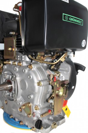 Двигатель дизельный GrunWelt GW192FE (14 л.с., шпонка)
GrunWelt GW192FE - дизель. . фото 9
