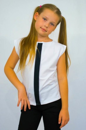 Блуза школьная Британи.
Модель из однотонной фуликры,без рукава.Стильная,удобна. . фото 3