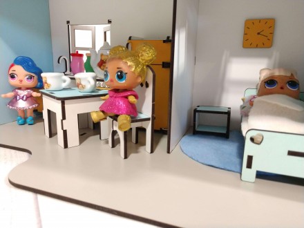 Пляжный  Кукольный Домик мини с мебелью и текстилем идеально для Lol


Пляжны. . фото 8