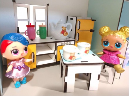 Пляжный  Кукольный Домик мини с мебелью и текстилем идеально для Lol


Пляжны. . фото 7
