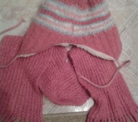 Продам комплект шапочка и шарфик польской фирмы Ambra,б/у,в хорошем состоянии(ме. . фото 3