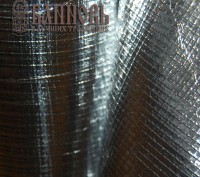 Армированное алюминиевое полотно для монтажа отражающей изоляции в бане и сауне.. . фото 3