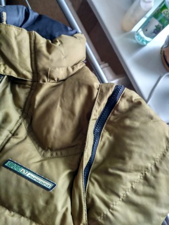 Куртка на осень-зима,  цвета хаки ( рукава отстегиваются показано на фото) , в о. . фото 9