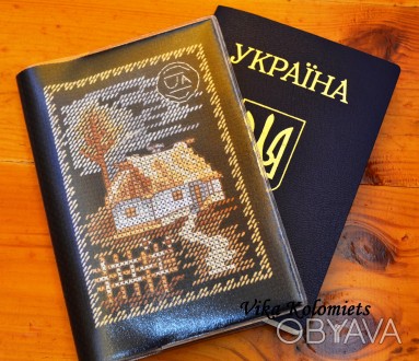 Вышитая обложка на паспорт послужит отличным подарком для близкого человека. Тех. . фото 1