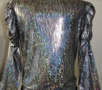 Шикарнейшая блуза"ГолограммА"-пояс в подарок!
ткань микромасло, красиво перелив. . фото 4