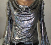 Шикарнейшая блуза"ГолограммА"-пояс в подарок!
ткань микромасло, красиво перелив. . фото 2