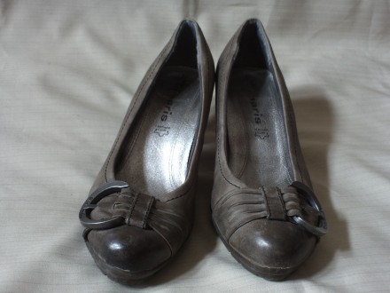 Женские туфли на невысокой (1 см) платформе немецкой фирмы Tamaris
Цвет - серый. . фото 4