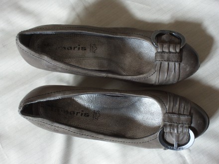 Женские туфли на невысокой (1 см) платформе немецкой фирмы Tamaris
Цвет - серый. . фото 5