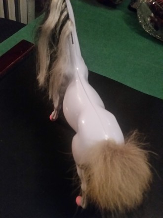 Продам игрушку лошадка. Цвет белый. Размеры 17 см, высота в холке 25 см. Высота . . фото 5