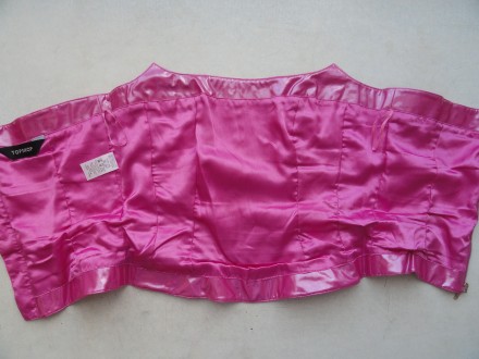 Виниловый топ бюстье корсет от британского бренда «Topshop» розового цвета.
Кач. . фото 4