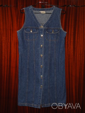 Фирменное джинсовое платье-сарафан от популярного бренда «SEAL», в отличном сост. . фото 1