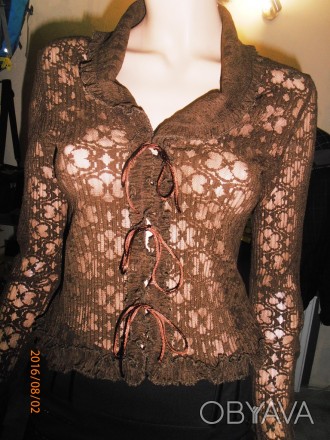 Продам ооочень красивую, сексуальную блузочку на атласных завязочках. Покорит лю. . фото 1