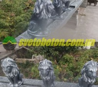 Производим садов- парковые бетонные фигуры льва (лев) для украшения городских ул. . фото 9