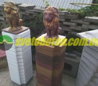 Производим садов- парковые бетонные фигуры льва (лев) для украшения городских ул. . фото 8