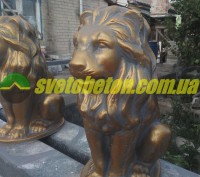 Производим садов- парковые бетонные фигуры льва (лев) для украшения городских ул. . фото 2