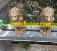 Производим садов- парковые бетонные фигуры льва (лев) для украшения городских ул. . фото 13