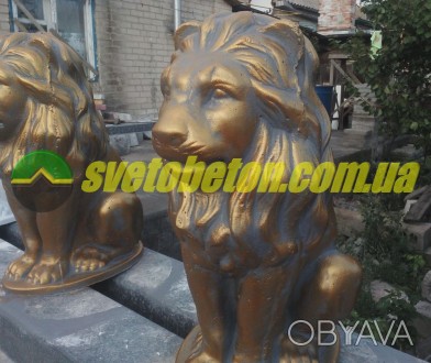 Производим садов- парковые бетонные фигуры льва (лев) для украшения городских ул. . фото 1