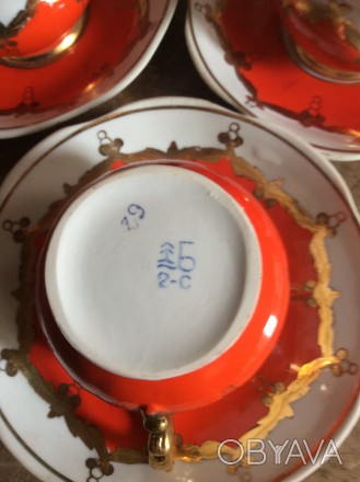 Продам чайный сервиз на 6 персон,производство Барановка. Позолота не стёрта,доли. . фото 1