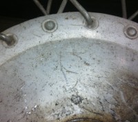 колесо в хорошем состоянии.сделаю ремонт- порошковое окрашивание,цинкование спиц. . фото 3