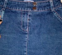 джинсовая юбка Kenzo девочке 6-7 лет, отличное состояние. длина по боковому шву . . фото 3