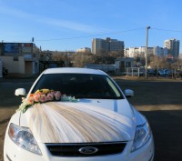 Декор автомобиля на свадьбу. Широкий выбор украшений, разная цветовая гамма, ком. . фото 8