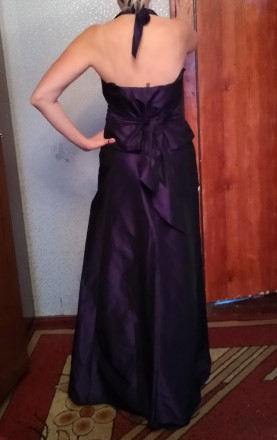 Обалденное платье(юбка+топ) в пол,переливающееся,темно-фиолетовое!Размер 46(може. . фото 7