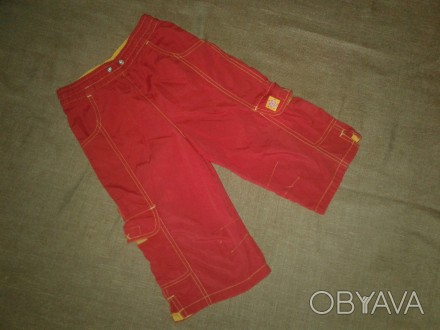 бу в отличном состоянии красные плащевка шорты на мальчика 6-7 лет 
при заказе о. . фото 1