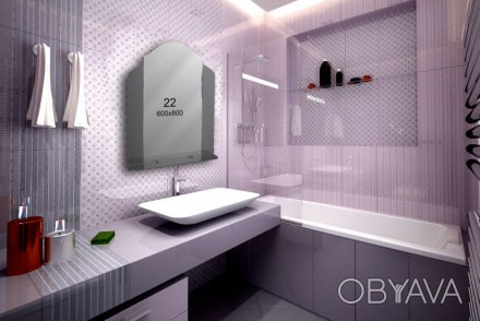 Зеркало для ванной комнаты 600х800 мм Ф22 
Мы предлагаем зеркала для ванной ком. . фото 1