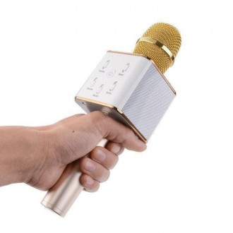 Караоке-микрофон Tuxun Q7 внешне представляет из себя стандартный вокальный микр. . фото 4