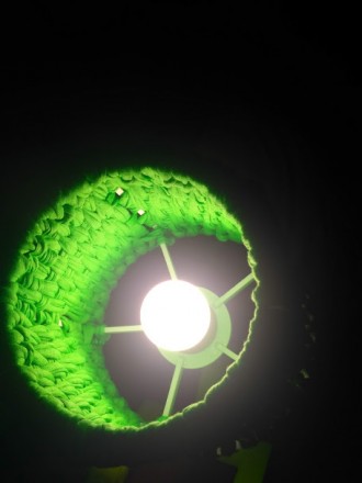 Светильник-трансформер, абажур оформлен вручную. Корпус светильника напечатан из. . фото 8