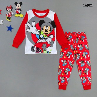 Пижама  Mickey Mouse для мальчика
Состав: 100% хлопок.
Размер:
100 см: Кофта . . фото 2