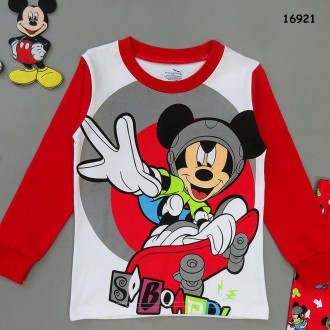 Пижама  Mickey Mouse для мальчика
Состав: 100% хлопок.
Размер:
100 см: Кофта . . фото 4
