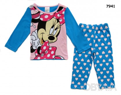 Пижама Minnie Mouse, Daisy для девочки
Состав: 100% хлопок. 
Размеры:
95 см: . . фото 1