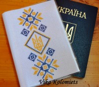 Вышитая обложка на паспорт послужит отличным подарком для близкого человека. Тех. . фото 3