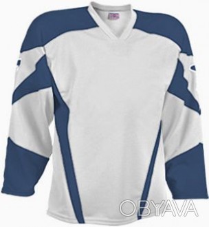 Продам хоккейную майку ( jersey ) двухцветную на 5-8 лет. В наличии несколько шт. . фото 1
