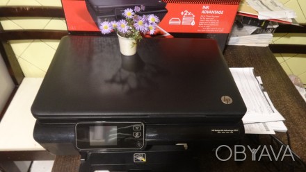 Новое МФУ HP Deskjet Ink Advantage 5525 Wi-Fi все в одном, 
в использовании не . . фото 1