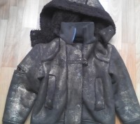 Демисезонная курточка для девочки на искусственном меху. Замеры:длина 48 см., ши. . фото 4