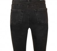 Узкие джинсы в винтажном стиле с ультразавышенной талией.  Выполнены из эластичн. . фото 3