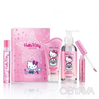 Продам парфюмерно-косметический подарочный набор для девочек Hello Kitty от Avon. . фото 1