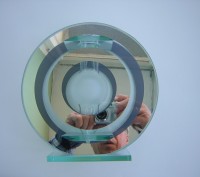 Ваза декоративная из зеркального стекла.  Высота 200 мм. Цена 200 грн.. . фото 2