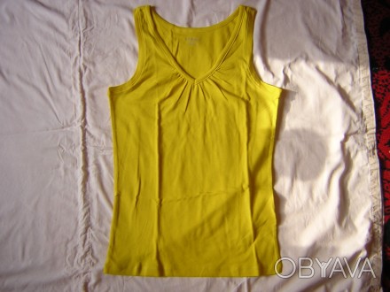 Майка женскаие жёлтого цвета. « MERONA» (Никарагуа). Размер М/М и XL/TG. Cotton . . фото 1