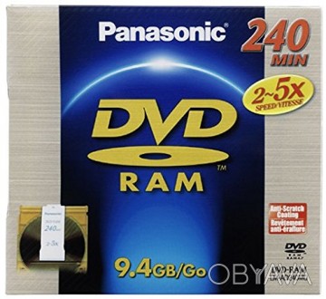 новые диски dvd-ram в картридже двухсторонние для использования в специализирова. . фото 1