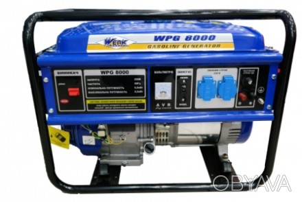 Однофазный бензиновый генератор WERK WPG6500 предназначен для автономного энерго. . фото 1