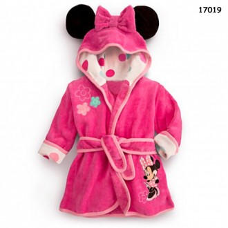 Халат Minnie Mouse для девочки
На капюшоне ушки с бантиком, спереди нашивки. По. . фото 2
