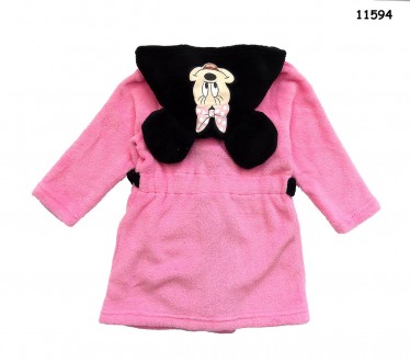 Халат Minnie Mouse для девочки
Пояс по бокам пришит к халатику, на спинке на по. . фото 3