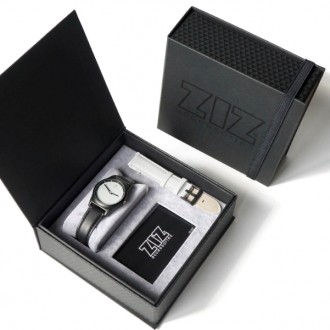 Часы ZIZ White в подарочной коробке на кожаном ремешке и доп. ремешок - 142760
. . фото 9